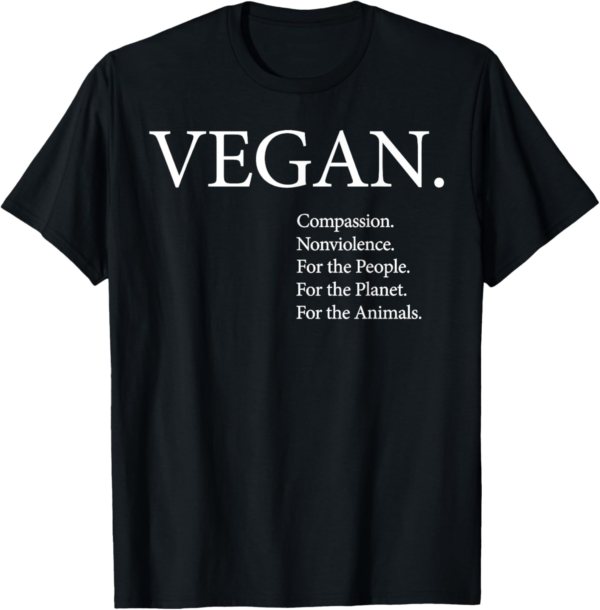 Original VEGAN shirt by NonviolenceUnited.org T-Shirt - Image 2